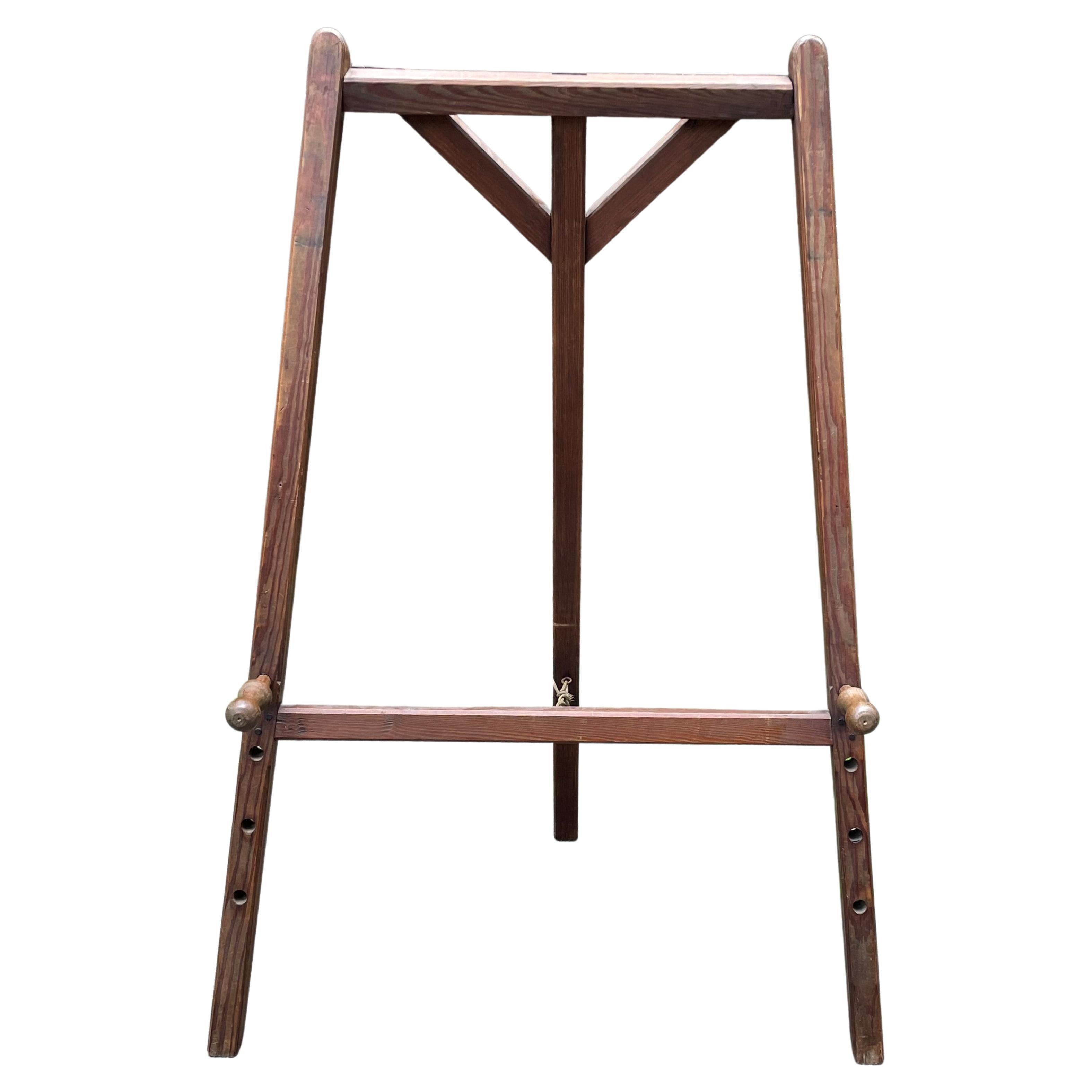 Unique Antique Handmade Arts and Crafts Floor Easel / Artist Display Stand  ca 1910 For Sale at 1stDibs